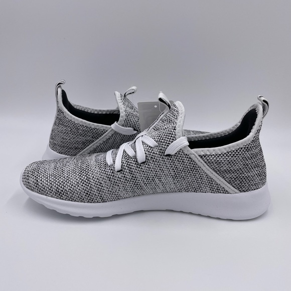 Adidas Cloudfoam Pure White / Gray Womens Shoes - Picture 3 of 8